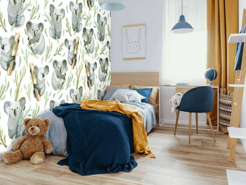 Koalas sur bambou