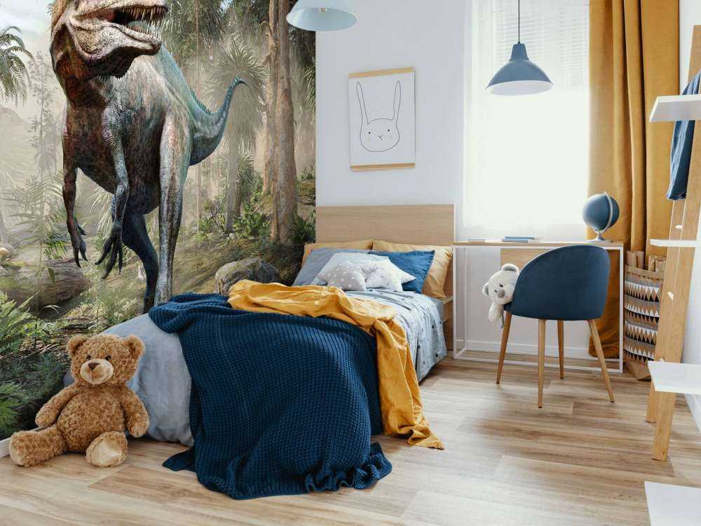 Acrocanthosaurus dans la forêt
