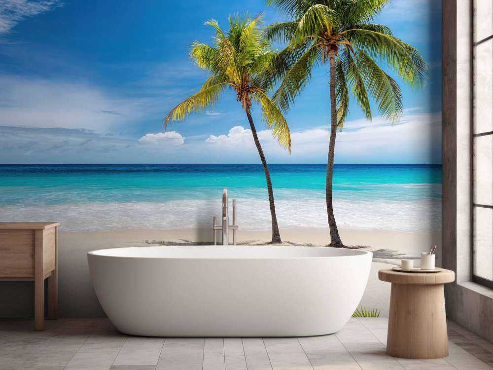 Plage de sable tropicale