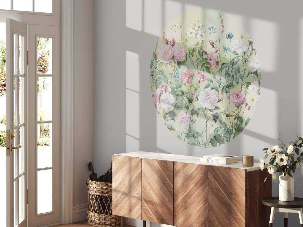 Jardin de roses romantiques