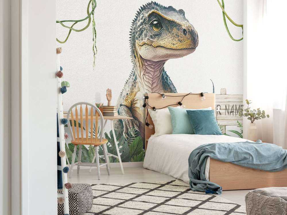 Bébé T-rex dans la jungle