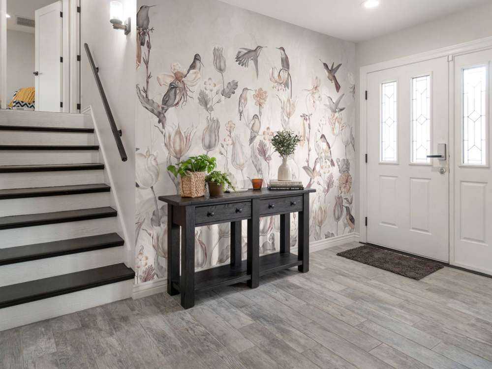 Symphonie des Colibris de Printemps - Fleur Sépia Vintage