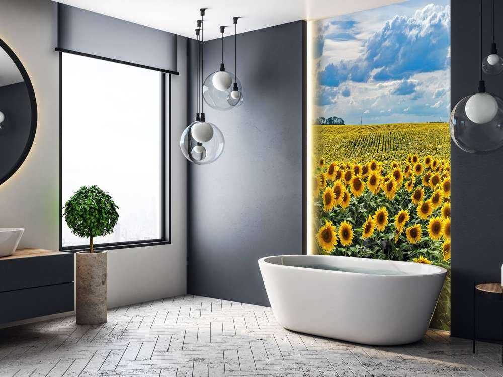 Une prairie pleine de tournesols