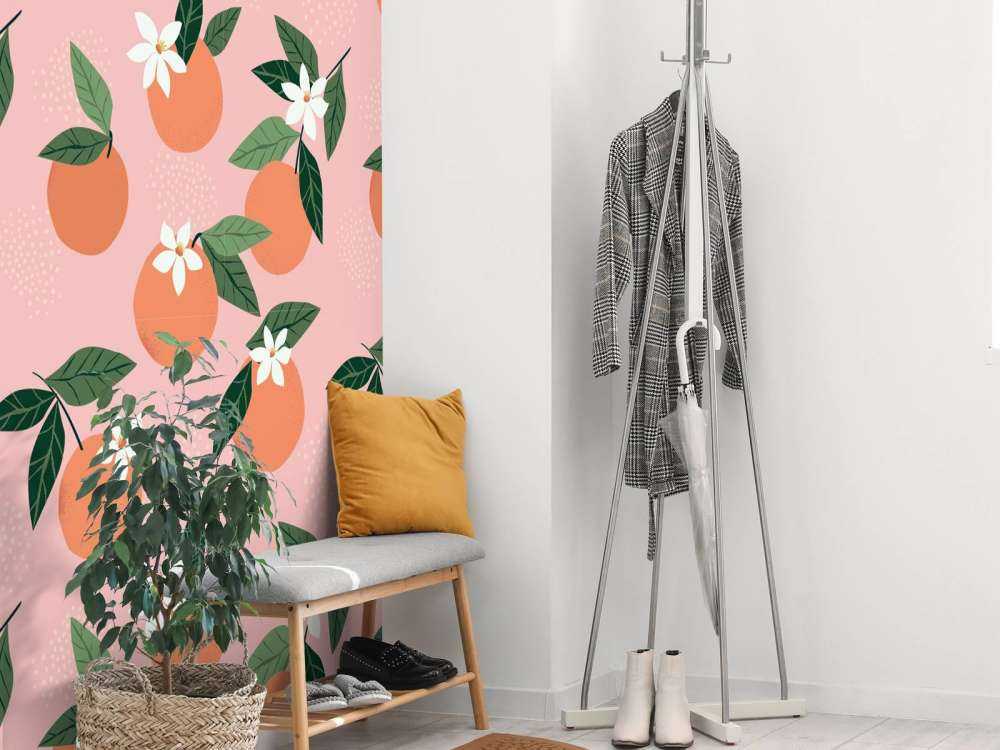 Motif avec des mandarines