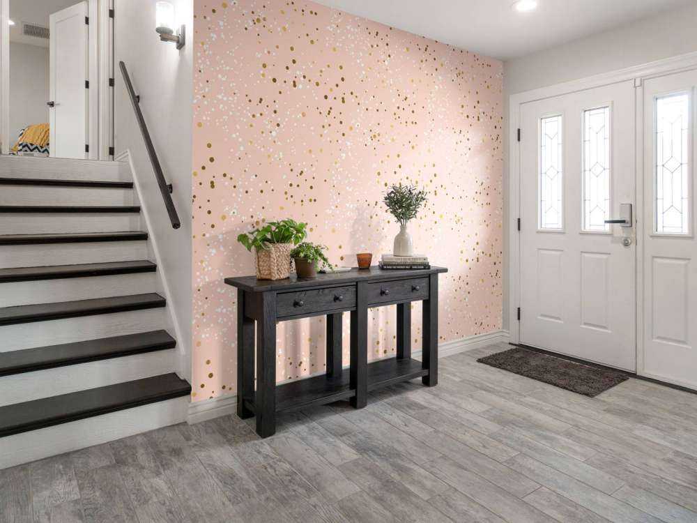 Motif de paillettes dorées