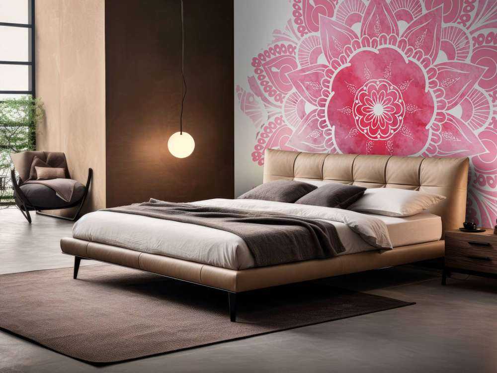 Mandala avec motif de fleurs