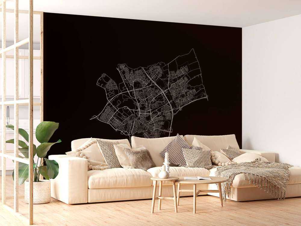Carte de Den Bosch, noir