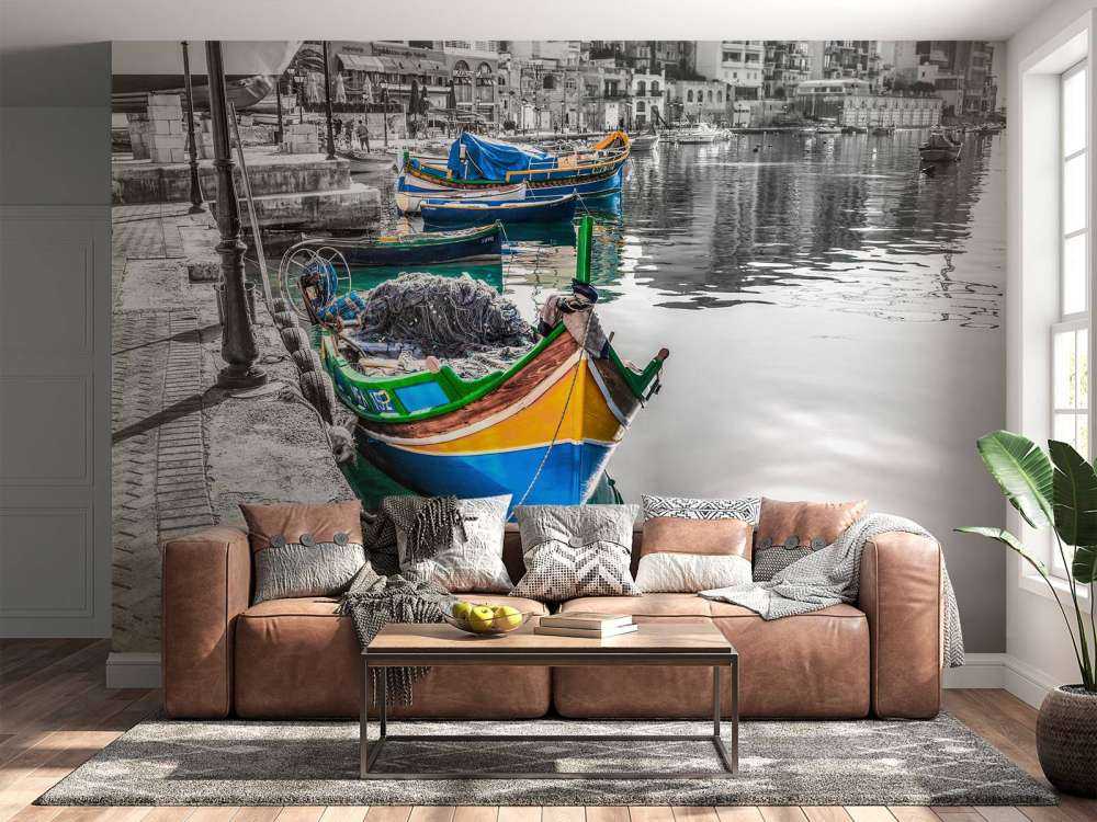 Barques colorées à Malte
