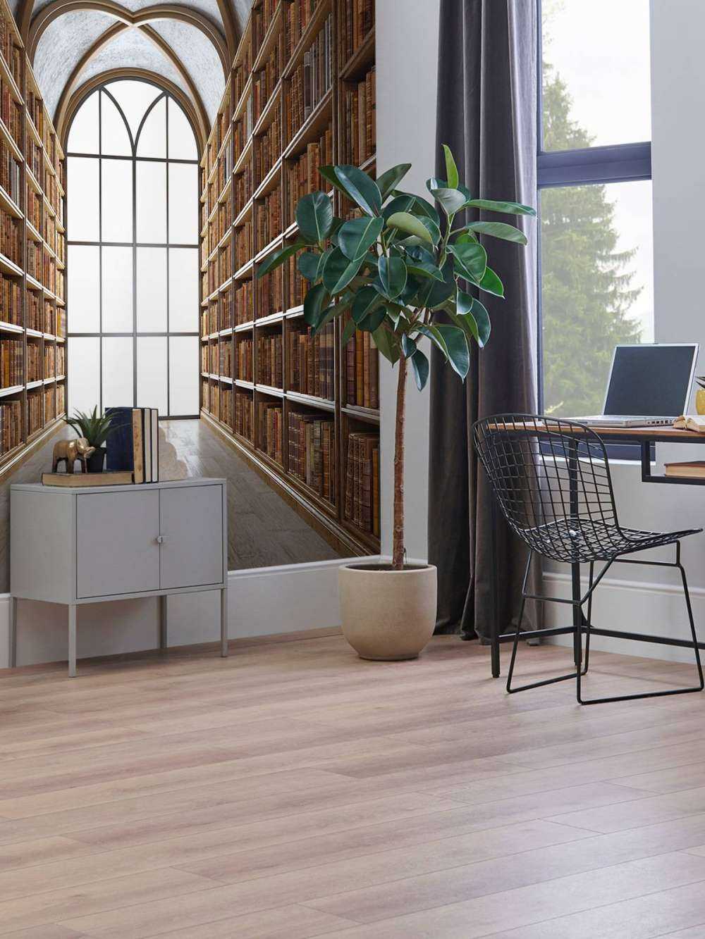 Salle de bibliothèque médiévale