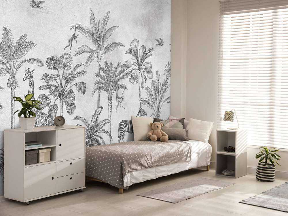 Animal tropical jungle gris