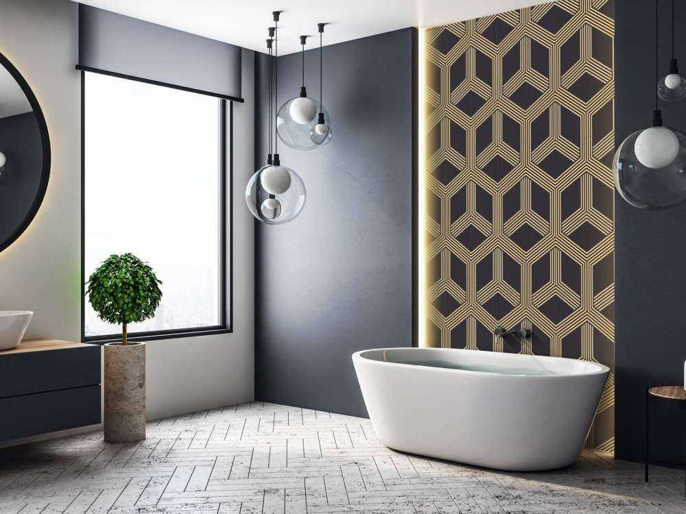 Motif d'illusion art déco