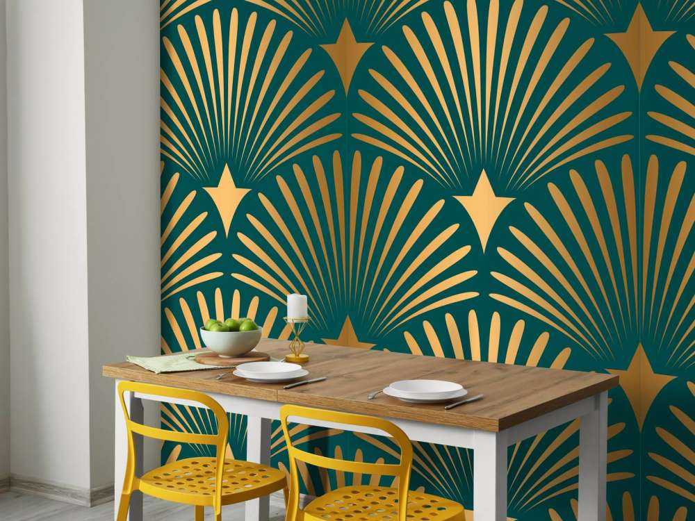 Motif de palmettes