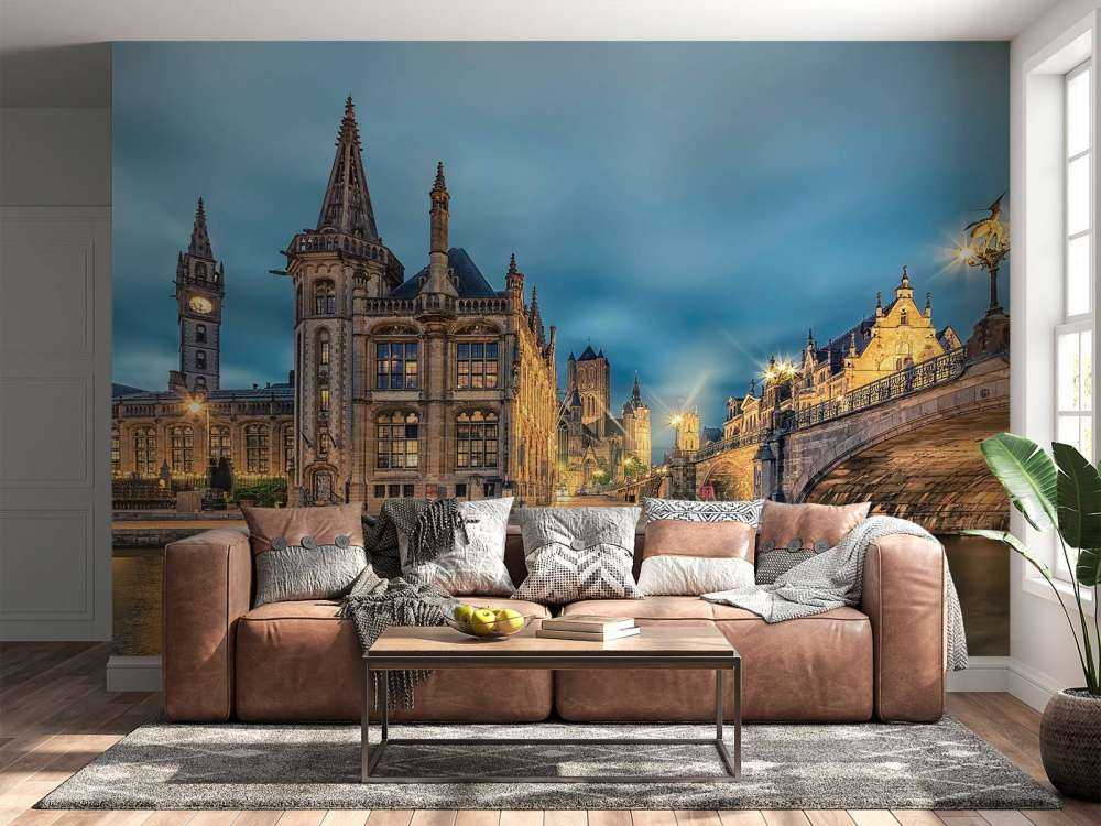 Gand au crépuscule