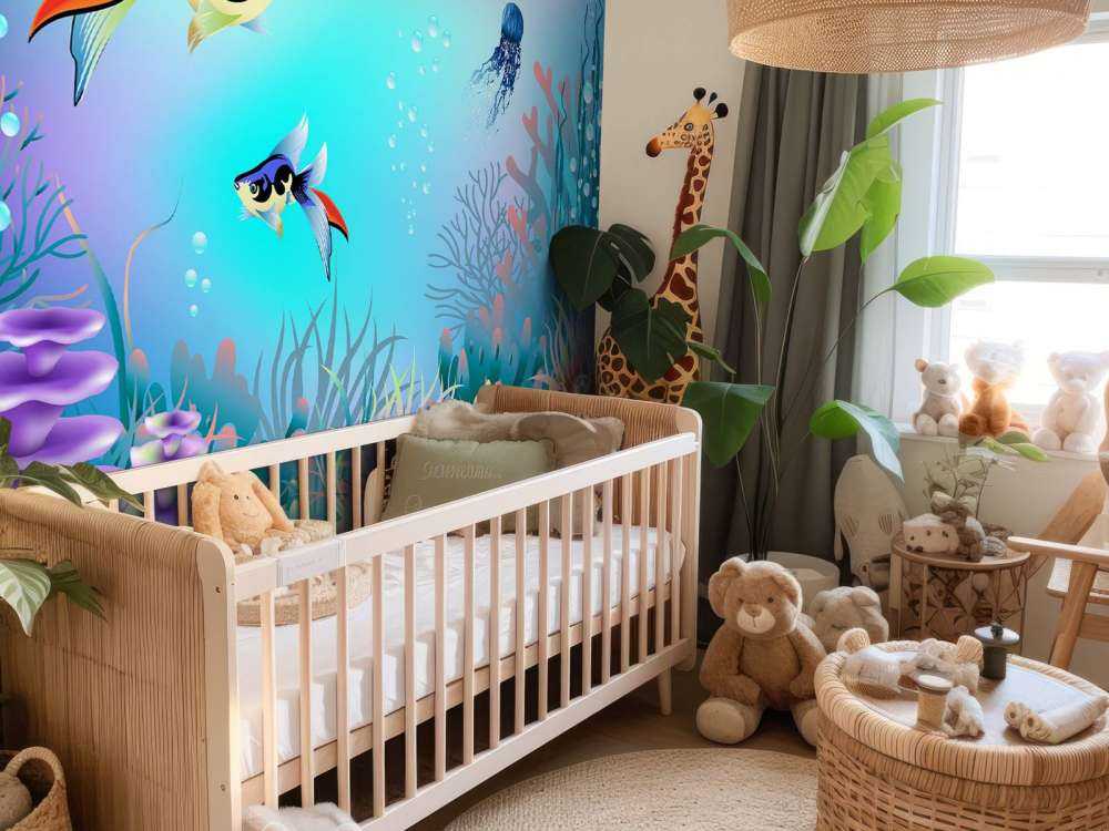 Les poissons dans la mer