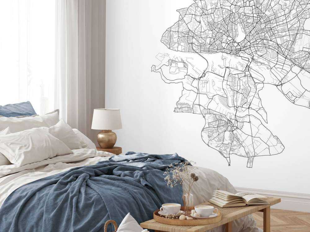 Carte de Hambourg, blanc