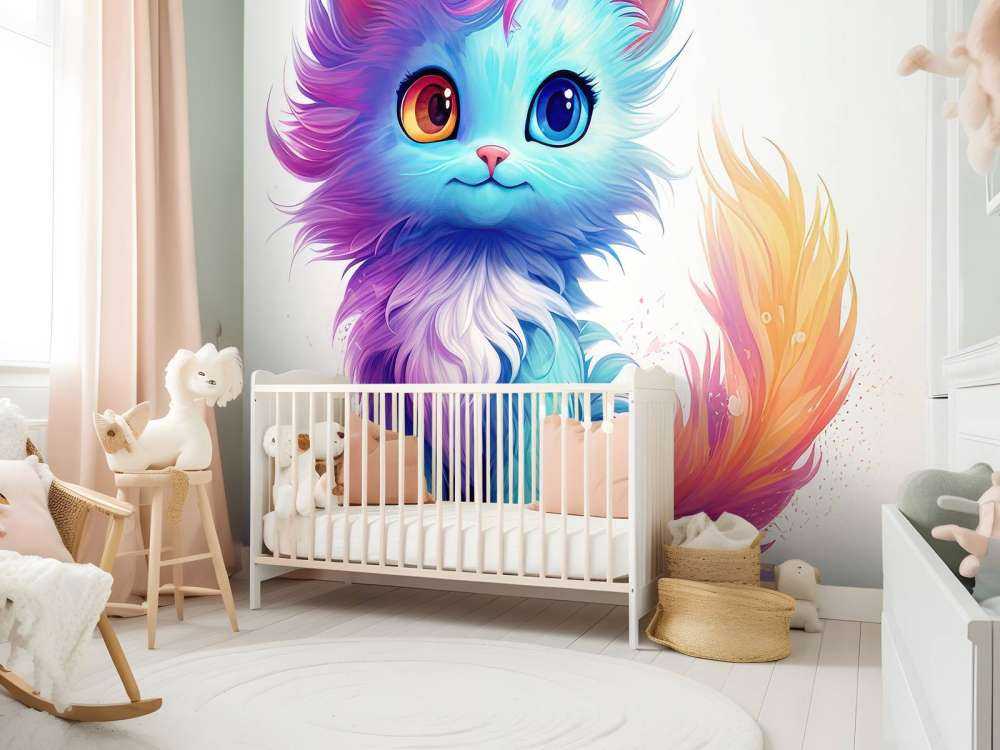 Bébé chat rainbow