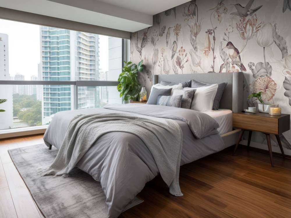 Symphonie des Colibris de Printemps - Fleur Sépia Vintage