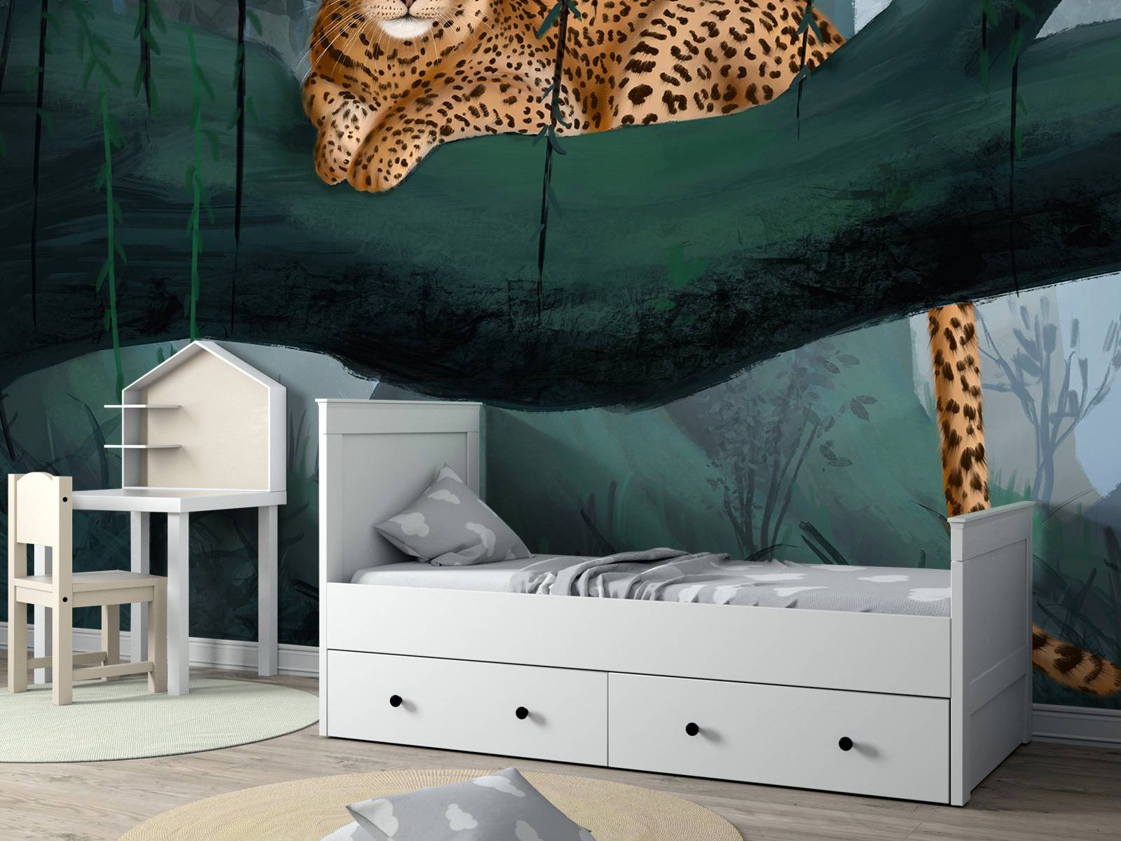 Guépard sur une branche