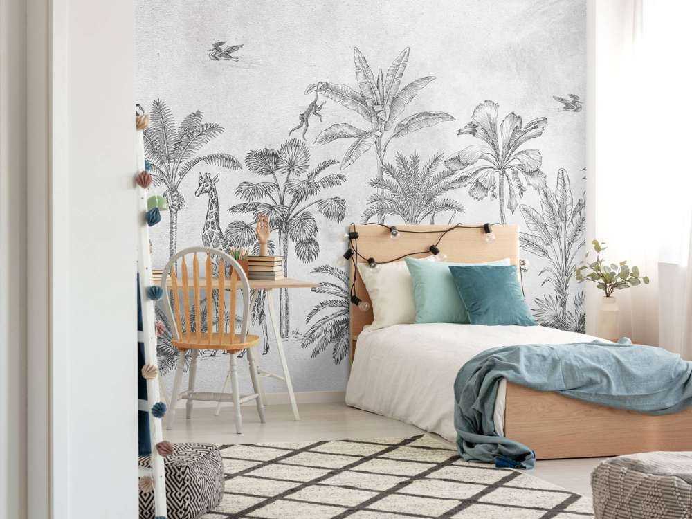 Animal tropical jungle gris
