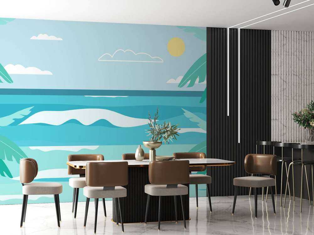 Plage bleue