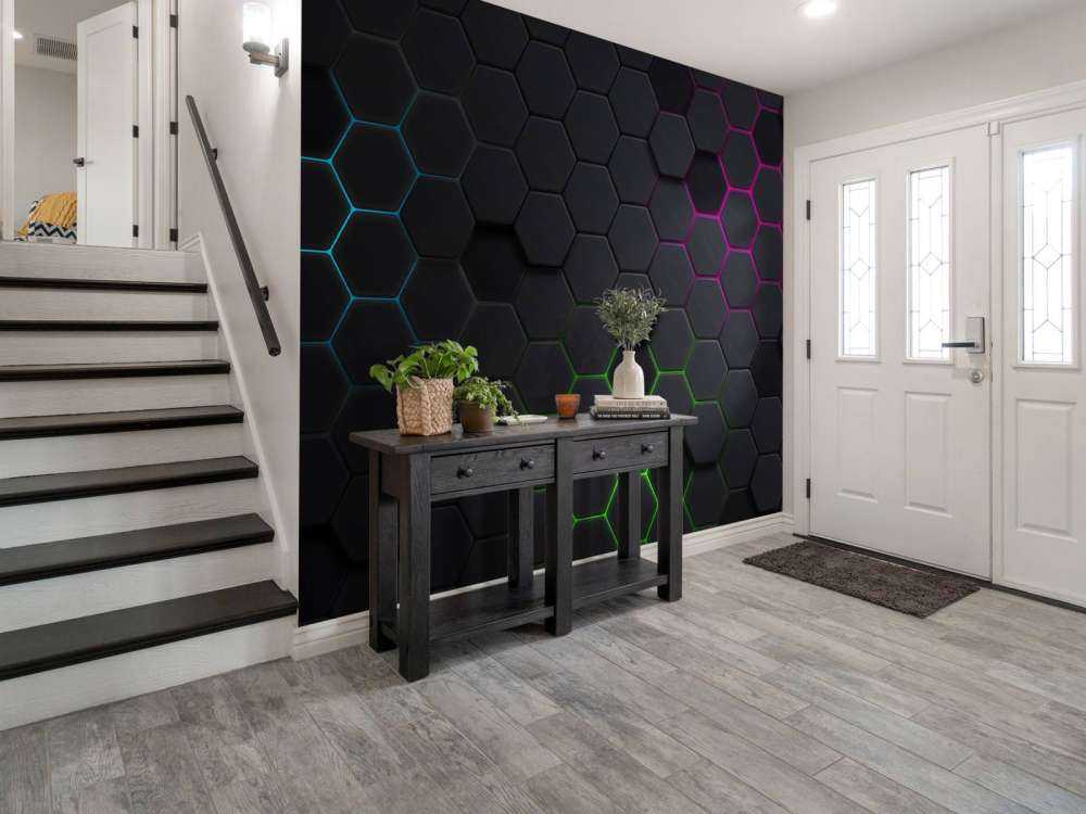 Hexagones lumineux