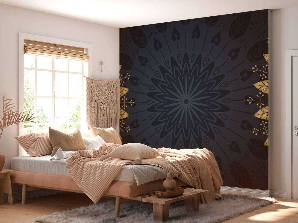 Feuilles dans les mandalas