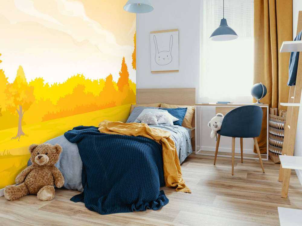 Illustration d'un paysage d'automne