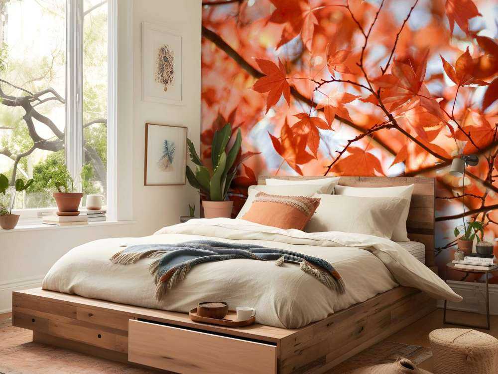 Feuilles d'automne colorées