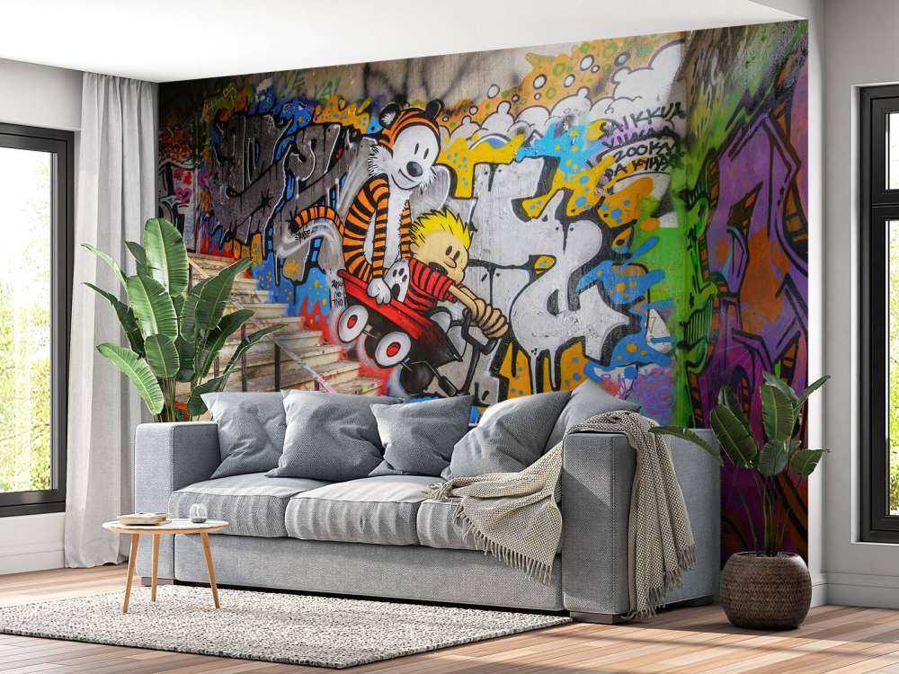 Graffiti avec escalier