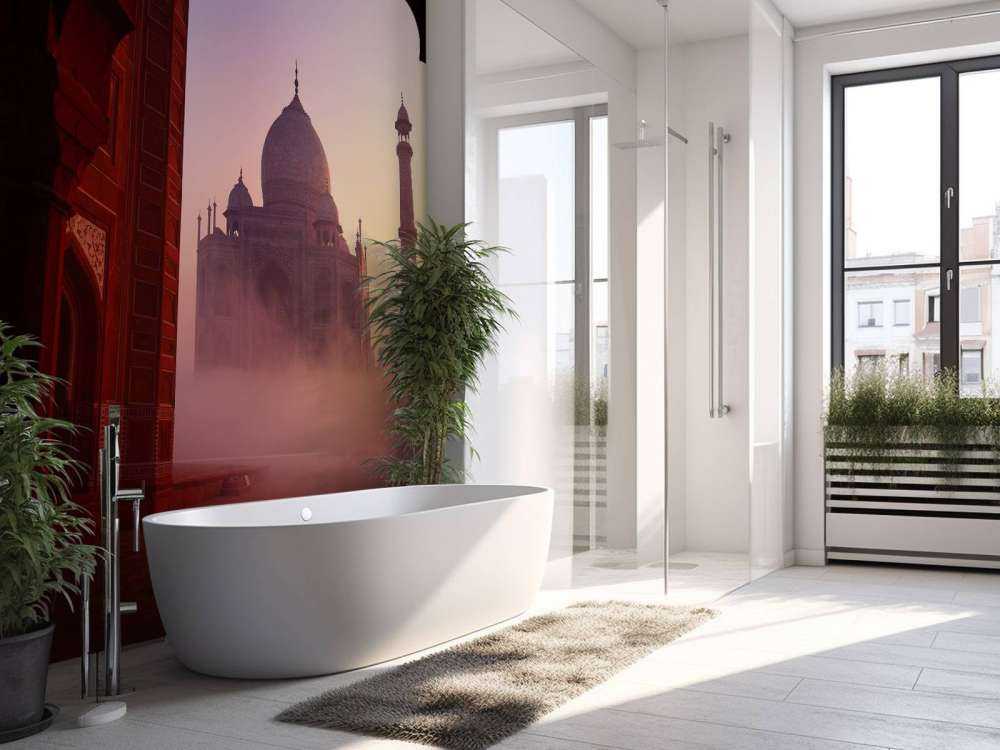 Le Taj Mahal au lever du soleil