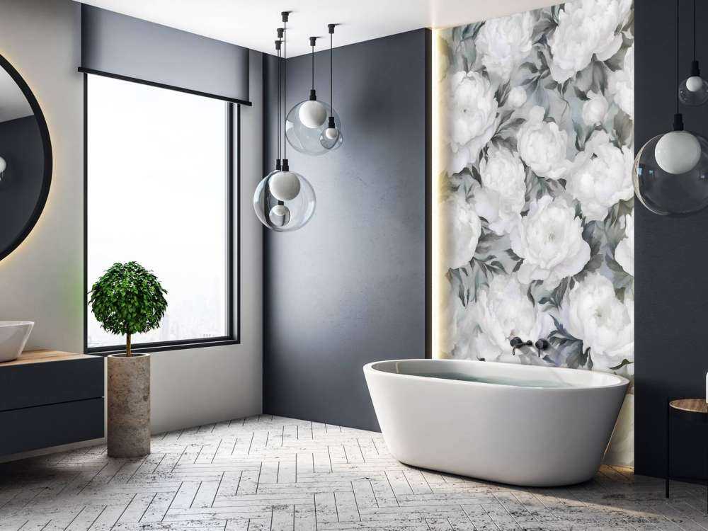 Mur Bleu de Pivoine