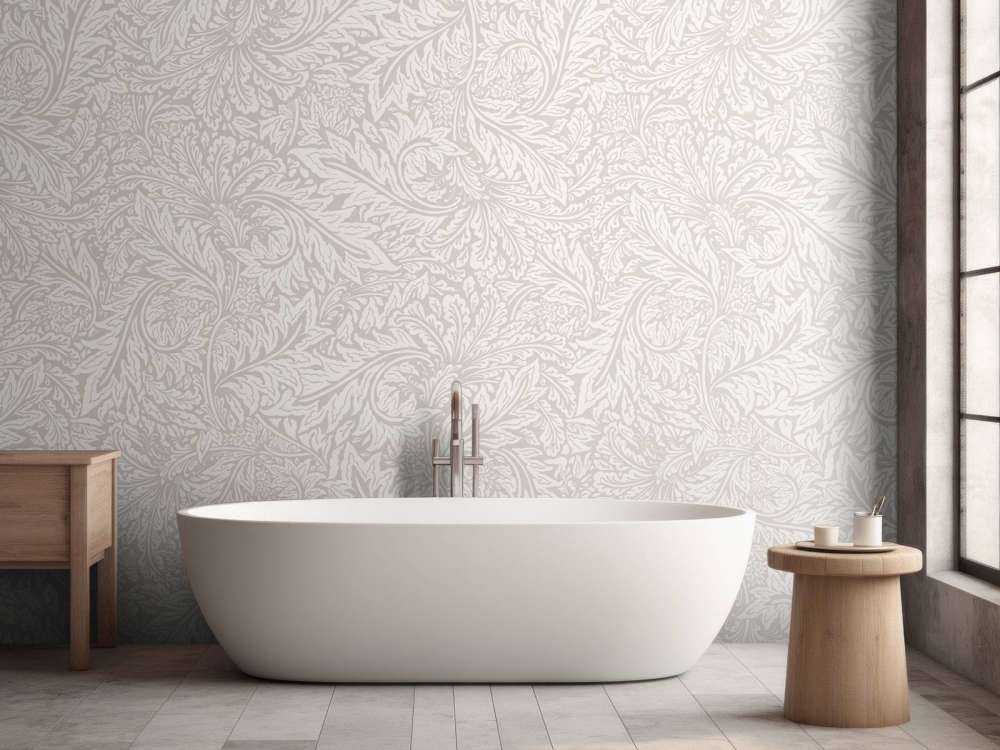 Morris Florals & Leaves - beige neutre