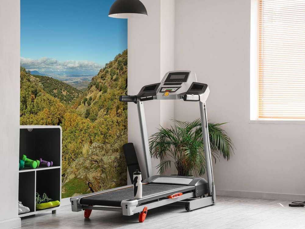 Regarder à travers le paysage de montagne