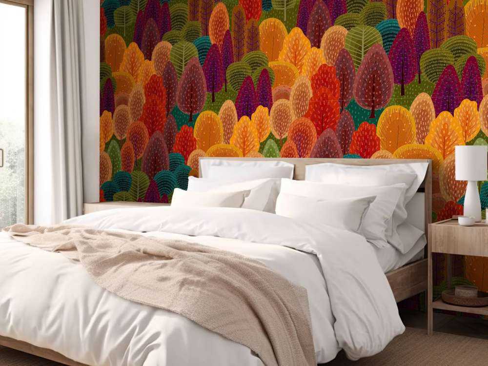 Motif forestier 
