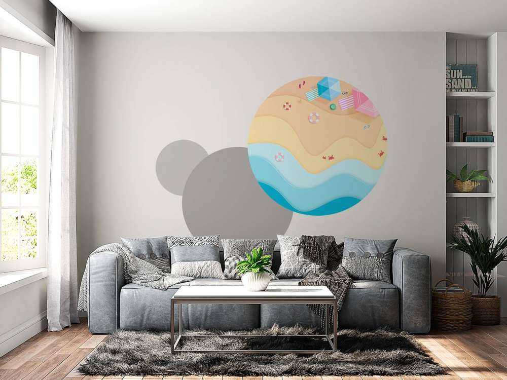 Plage illustrée