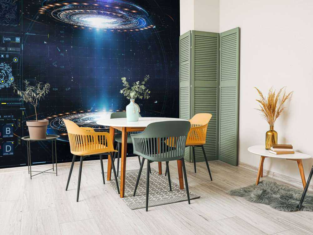 Tableau de bord futuriste