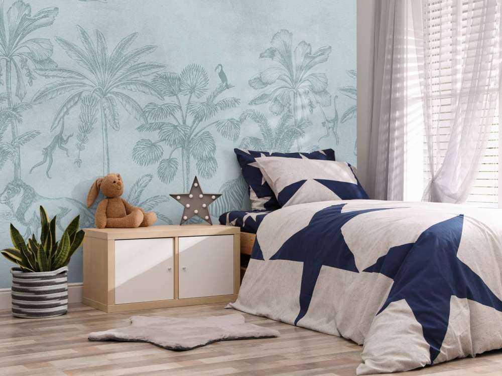 Animal jungle bleu