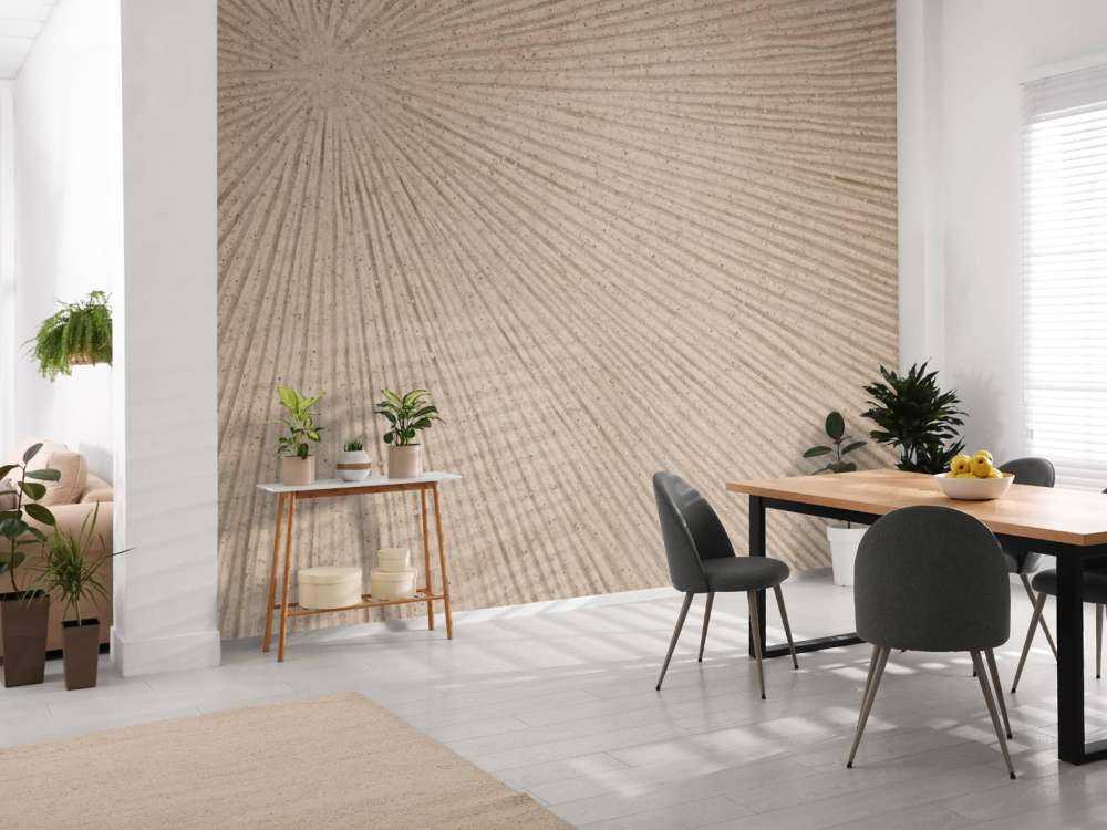 Structure avec lignes Soleil en beige