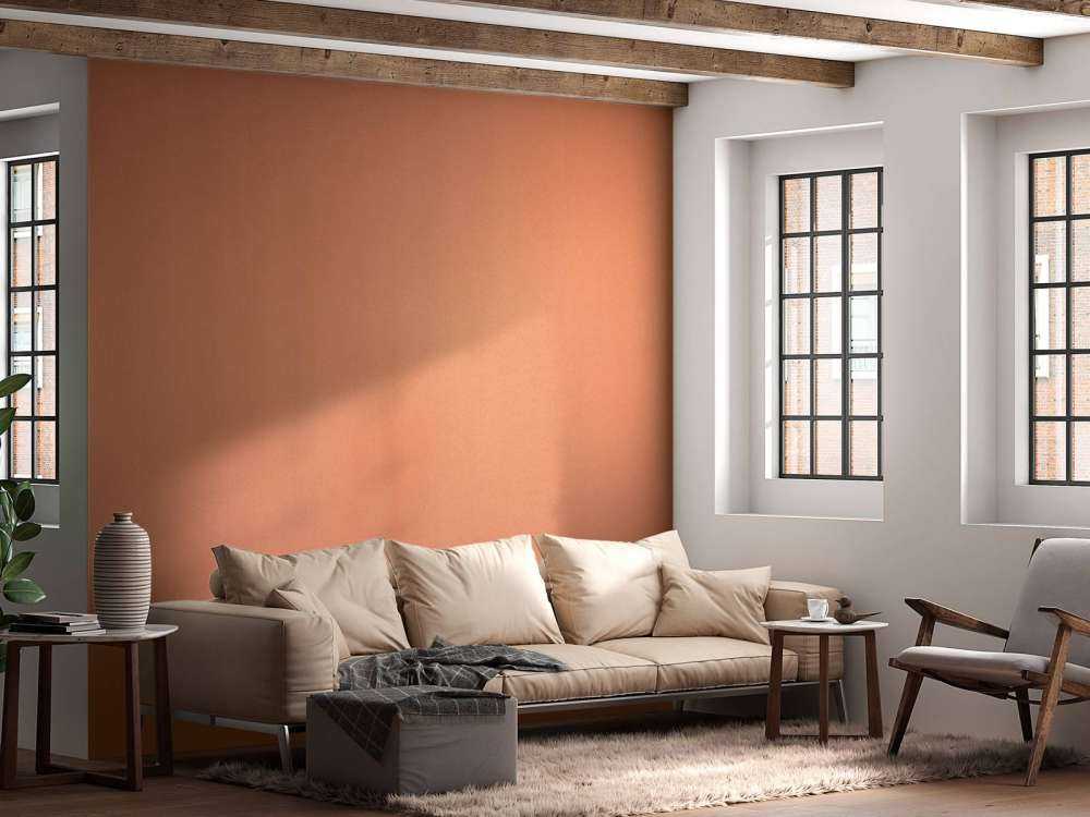 Béton de couleur terracotta