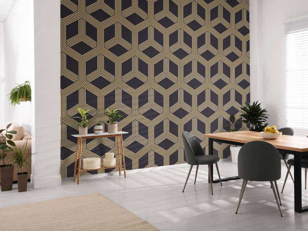 Motif d'illusion art déco