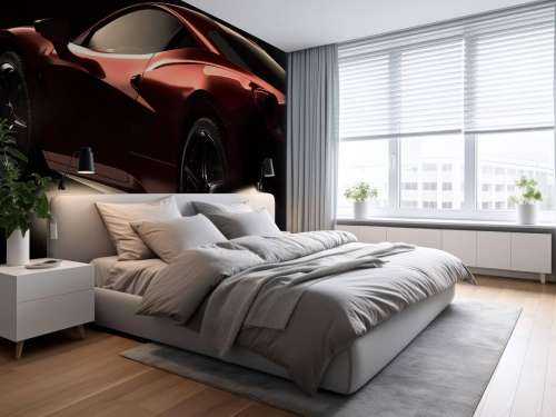 Voiture de sport rouge