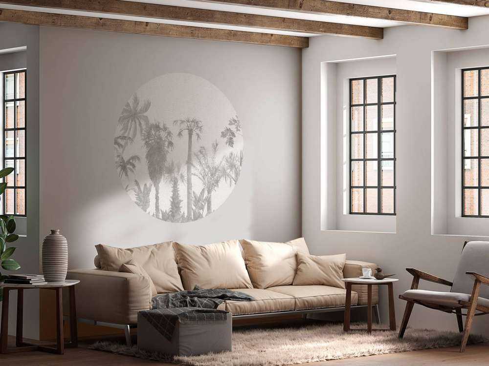Vintage jungle en nuances de gris