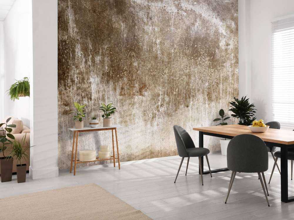 Mur brun vieilli