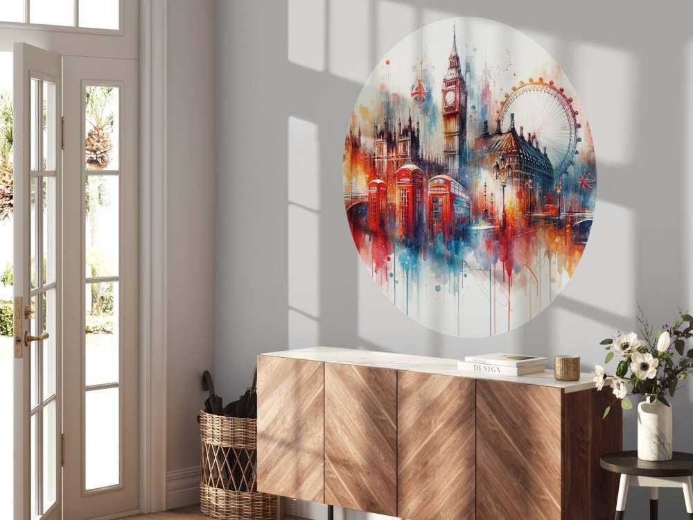 Aquarelle de la ligne d'horizon de Londres