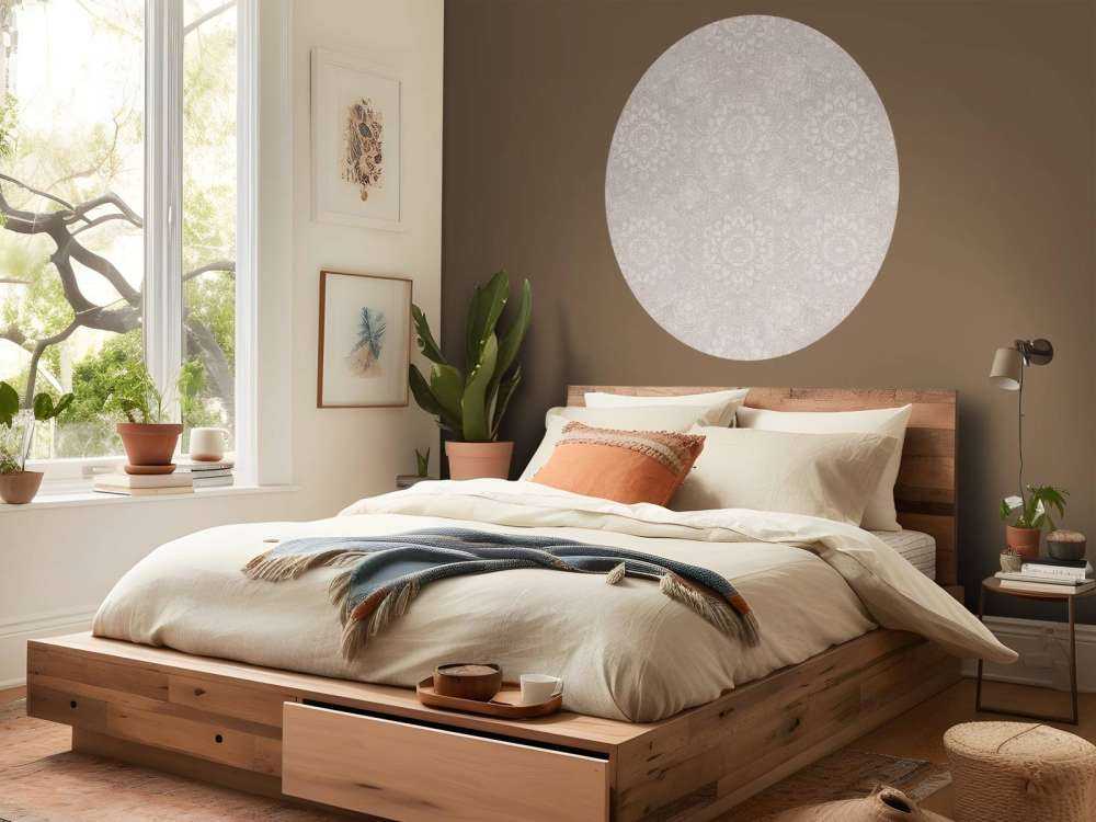 Mandala boho doré - sable