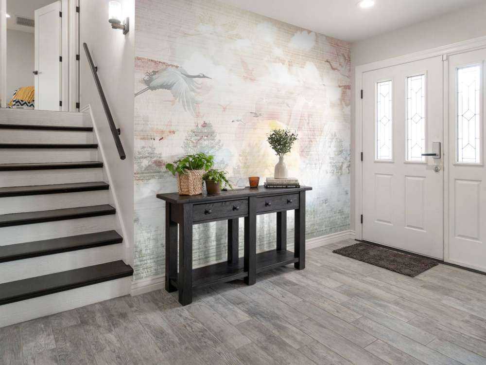 Lever de soleil dans la brume