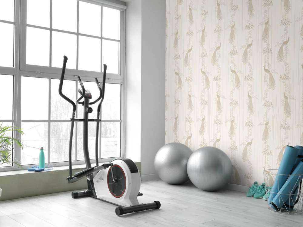 Papier peint Classic Peacock Flora - beige