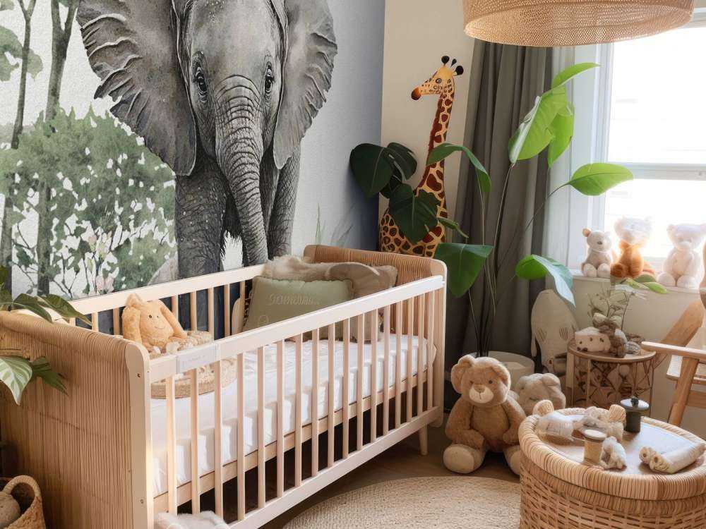 Bébé éléphant dans la jungle