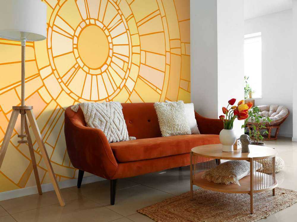 Mosaïque rayons de soleil