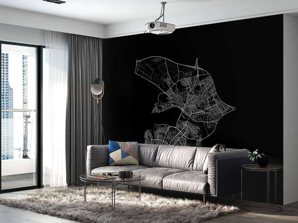 Carte d'Arnhem, noir